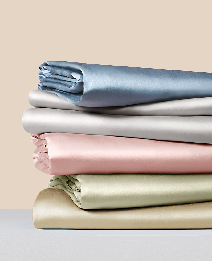 Silk Duvet Cover, Purple Pink