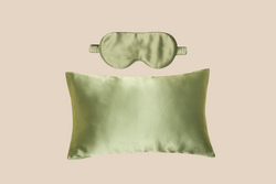 Sleep Easy Silk Set, Sage Green