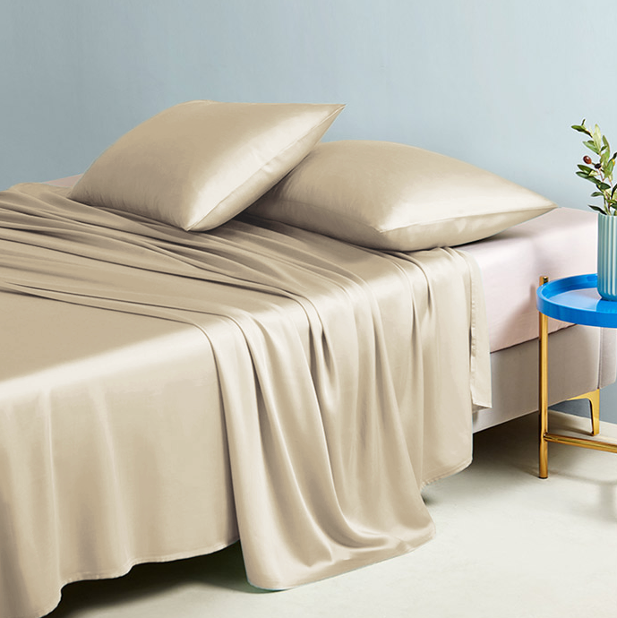 Silk Sheet Set, Champagne