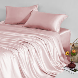 Silk Duvet Cover, Pearl Pink