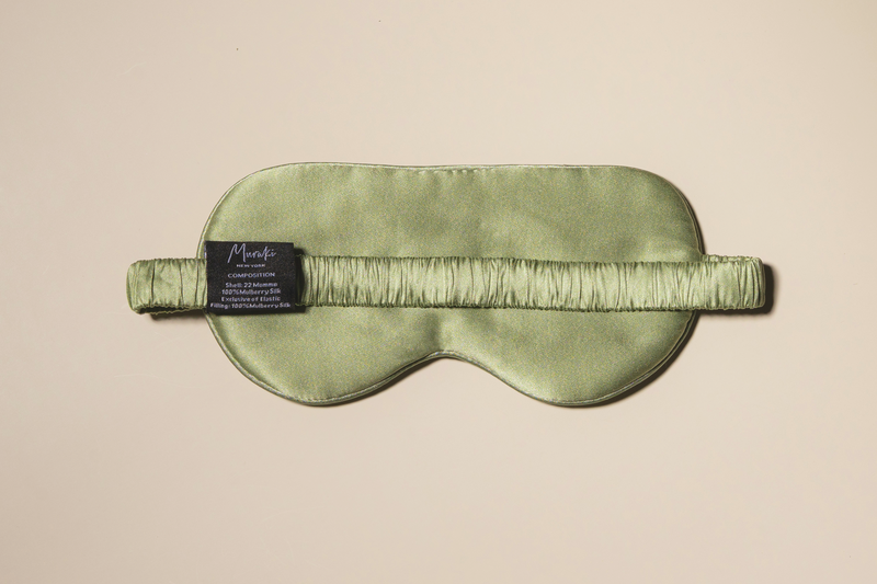 Sage Green Silk Eye Mask – Muraki